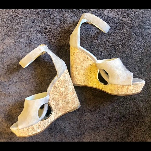 Jimmy Choo Neyo Sue Suede Wedge - Picture 1 of 7
